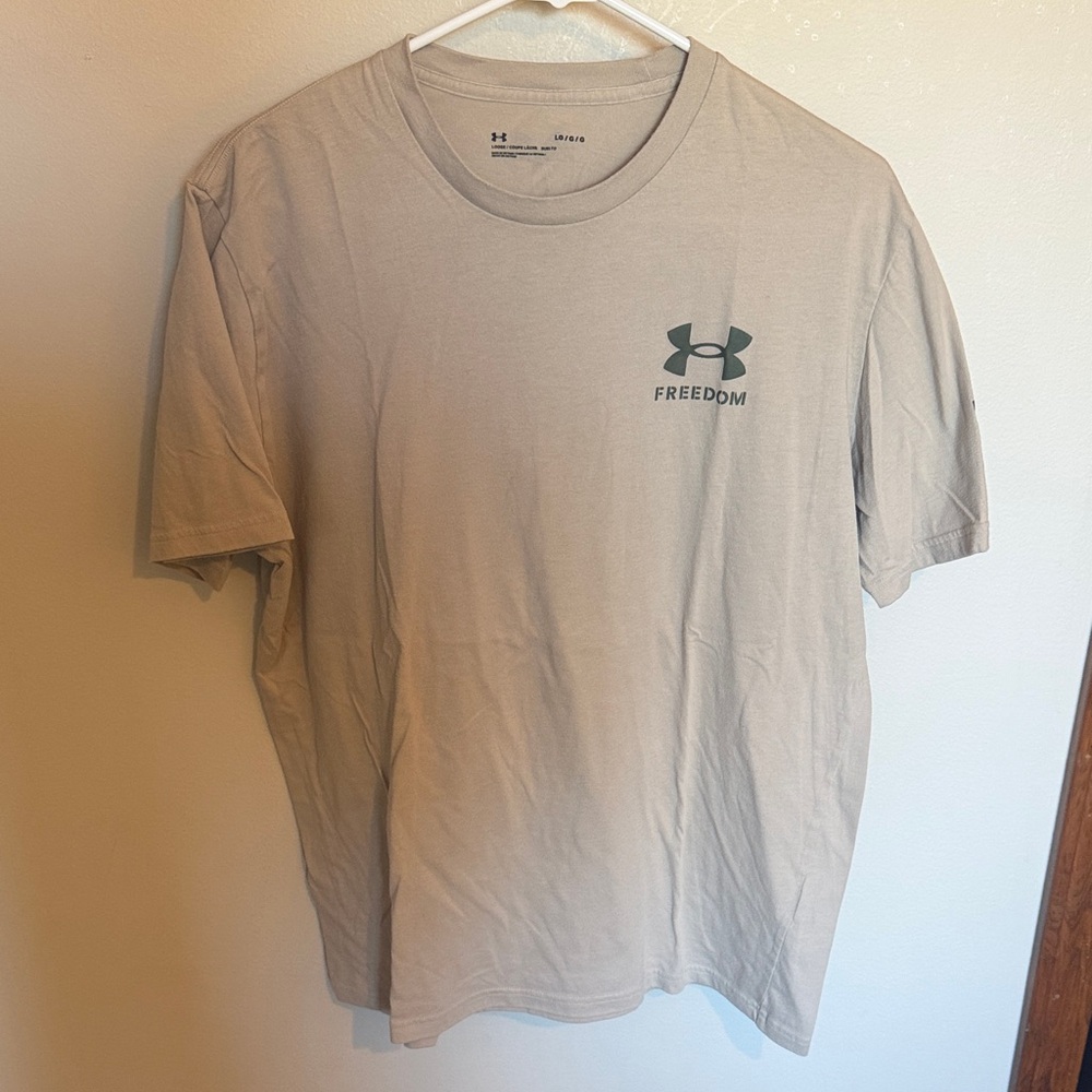 Under Armour Men's Beige Freedom T-Shirt